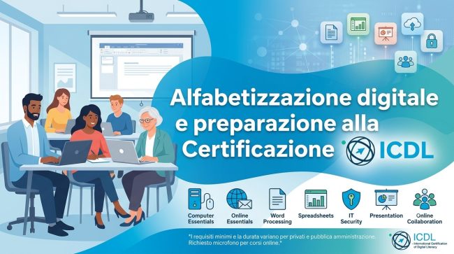 Alfabetizzazione digitale e preparazione alla Certificazione ICDL